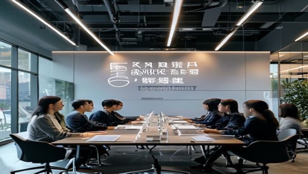 佐山爱与某连锁零售品牌展开深度合作，双方负责人在现代化会议室内签署战略合作协议，背景为品牌标识
